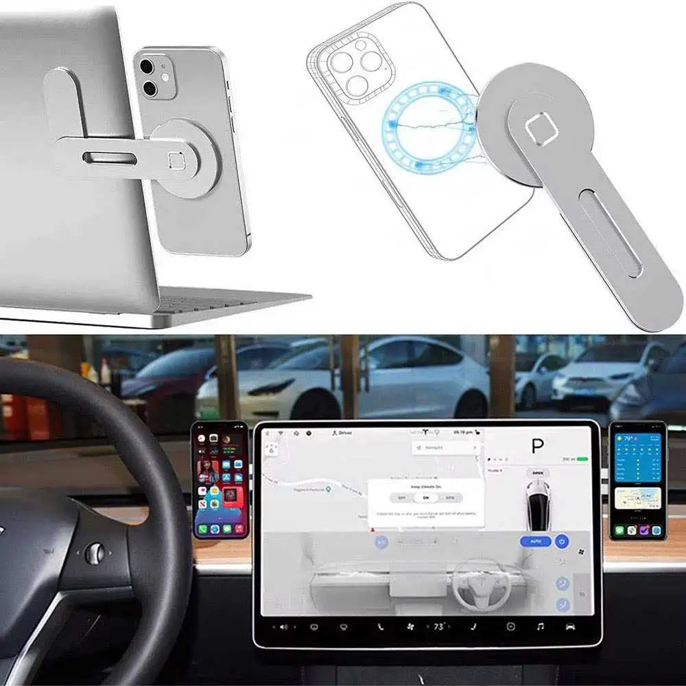 MagMount™ – Rotation Foldable Magnetic Laptop Suspension Magnetic Phone Holder 4