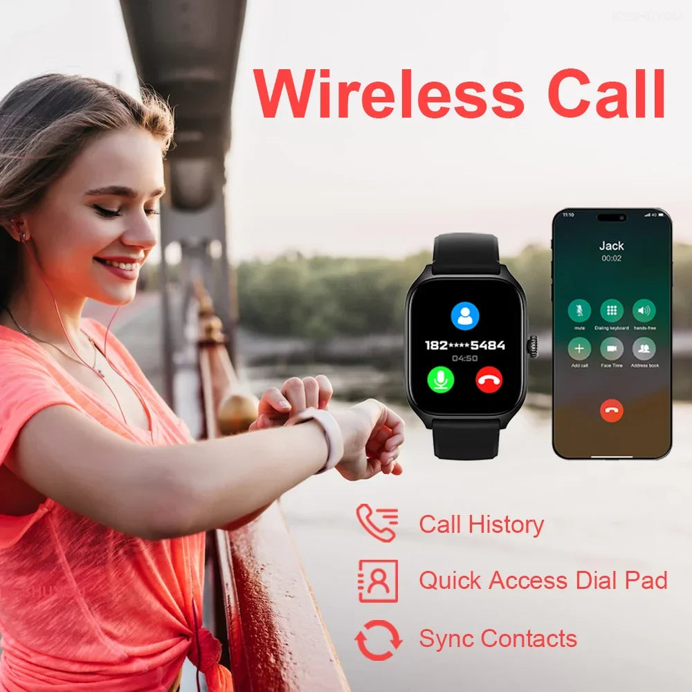 FitWatch™ – LAXASFIT New H9 Pro Max Smart Watch Dial to Answer Calls Calorie Tracking 3