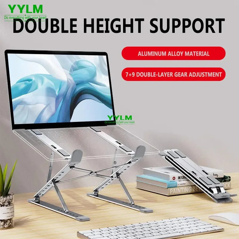 LiftDesk™ – High-efficiency aluminum alloy laptop stand, adjustable, heat-dissipating 3