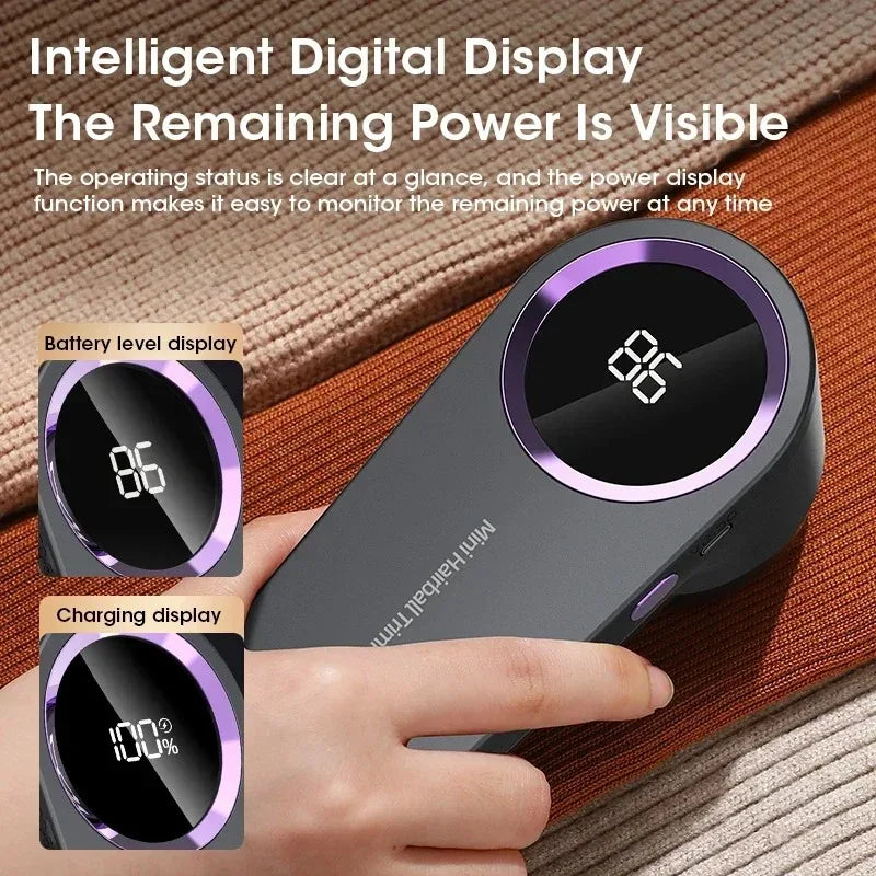 FuzzOff™ – Rechargeable Electric Lint Remover with LED Display 4