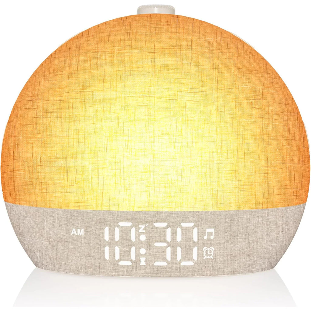 SunRise™ – Wake Up Light Sunrise Alarm Clock Timer 30 White Noise Sound Machine