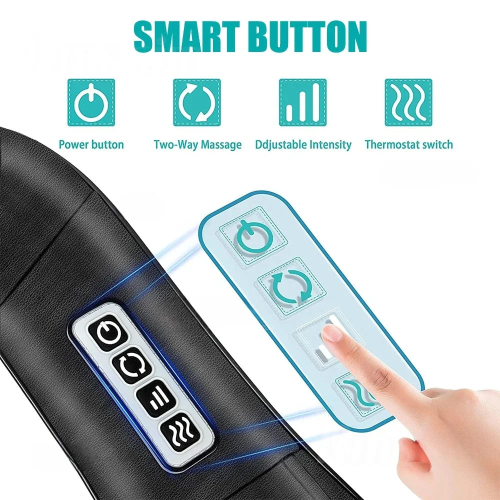NeckShiatsu™ – Heated U-Shape Shiatsu Neck and Shoulder Massager - Deep Kneading Electric 5