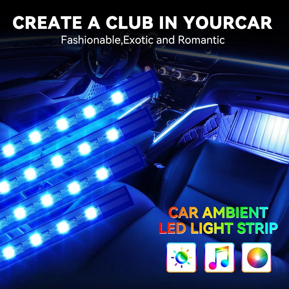 NeonRide™ – Automotive Ambient Light Foot Interior Modification LED Ambient Light Car 3