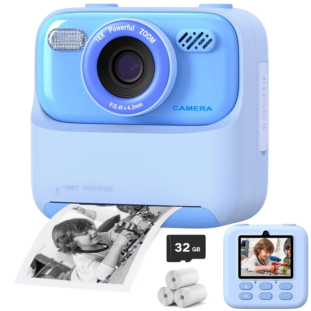 SnapKid™ – Kids Instant Print Camera Color Auto Photo Output Cartoon Portable Design 6