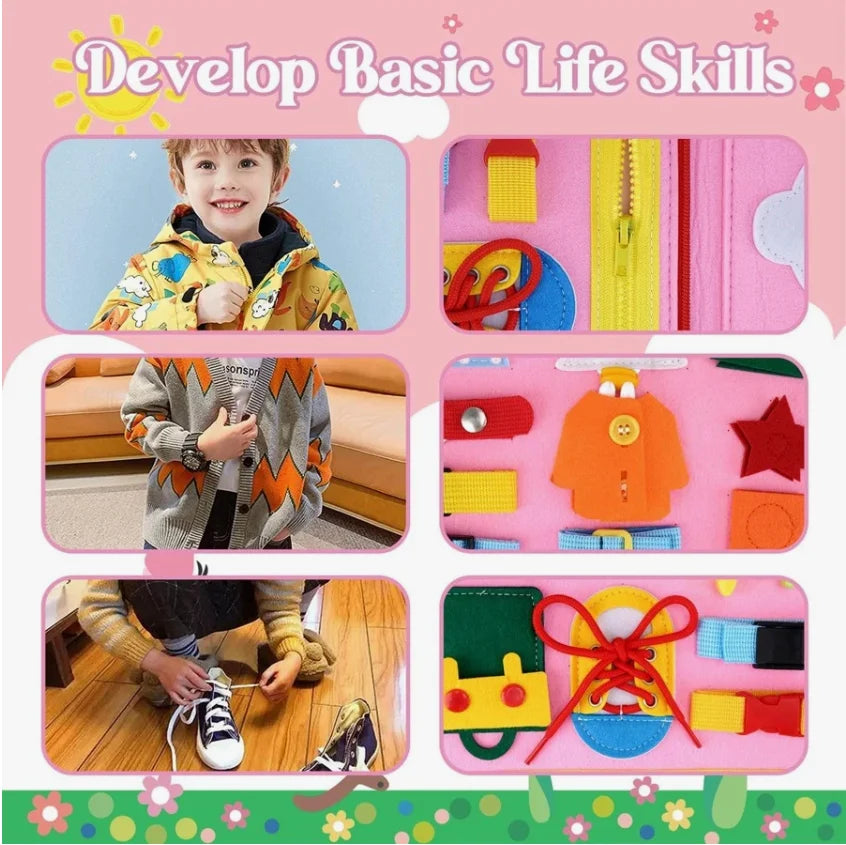 BusyBox™ – Montessori Toddler Busy Board,Autism Sensory Toys，Educational Activity 4