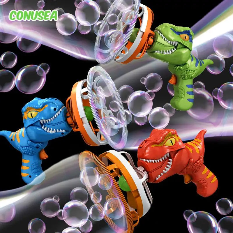 BubbleBlast™ – 2 In 1 Large Bubbles Dinosaur Soap Bubble Electric Gun Toy Children's 4
