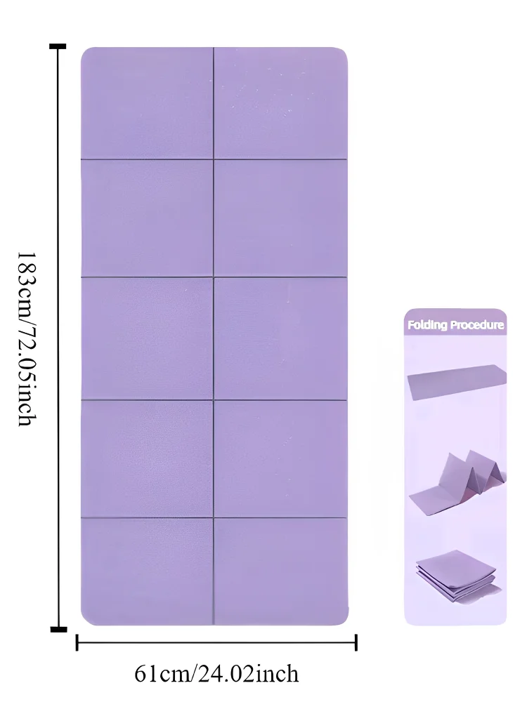 ZenMat™ – Foldable Yoga Mat Mute Eco Friendly Folding Travel Fitness Exercise Double 6