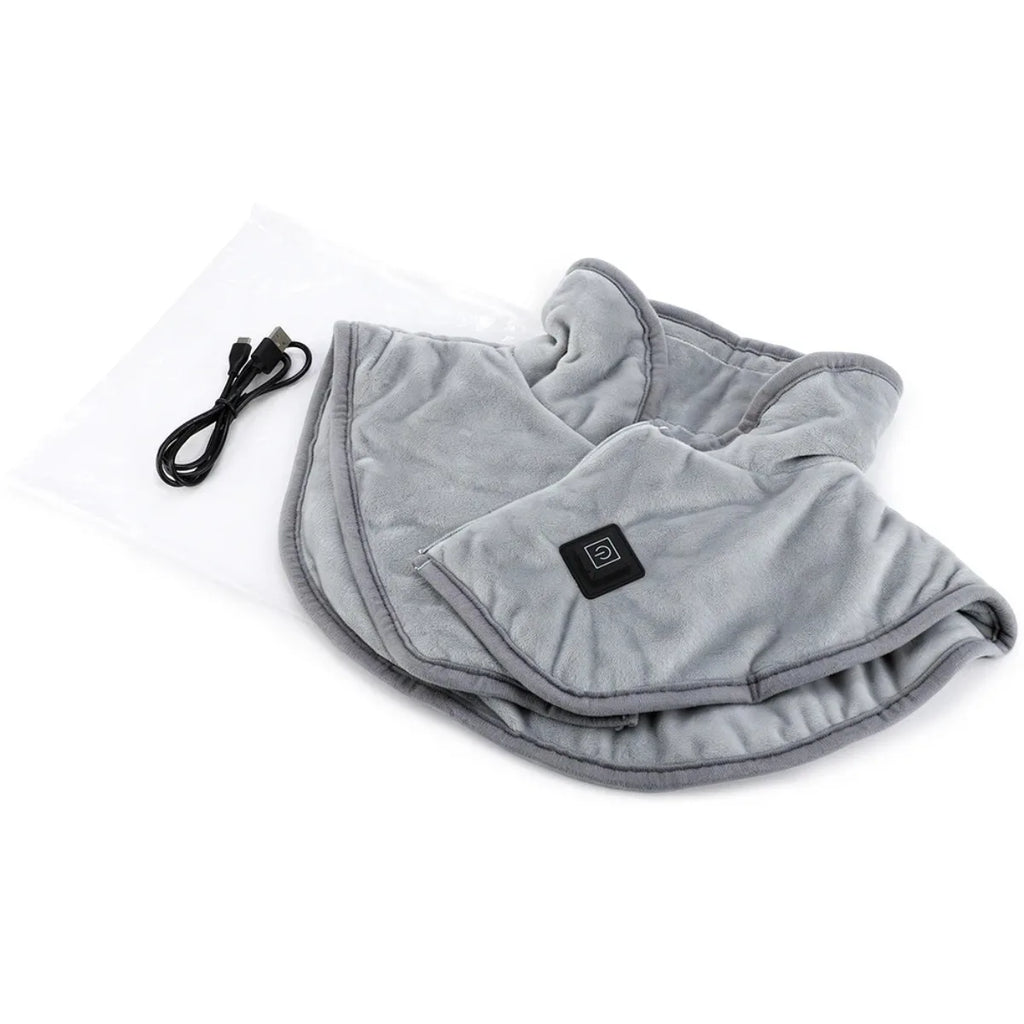 HeatWrap™ – USB Heated Shawl with 3 Heat Settings, Zipper Heated Shoulder Wrap for Neck