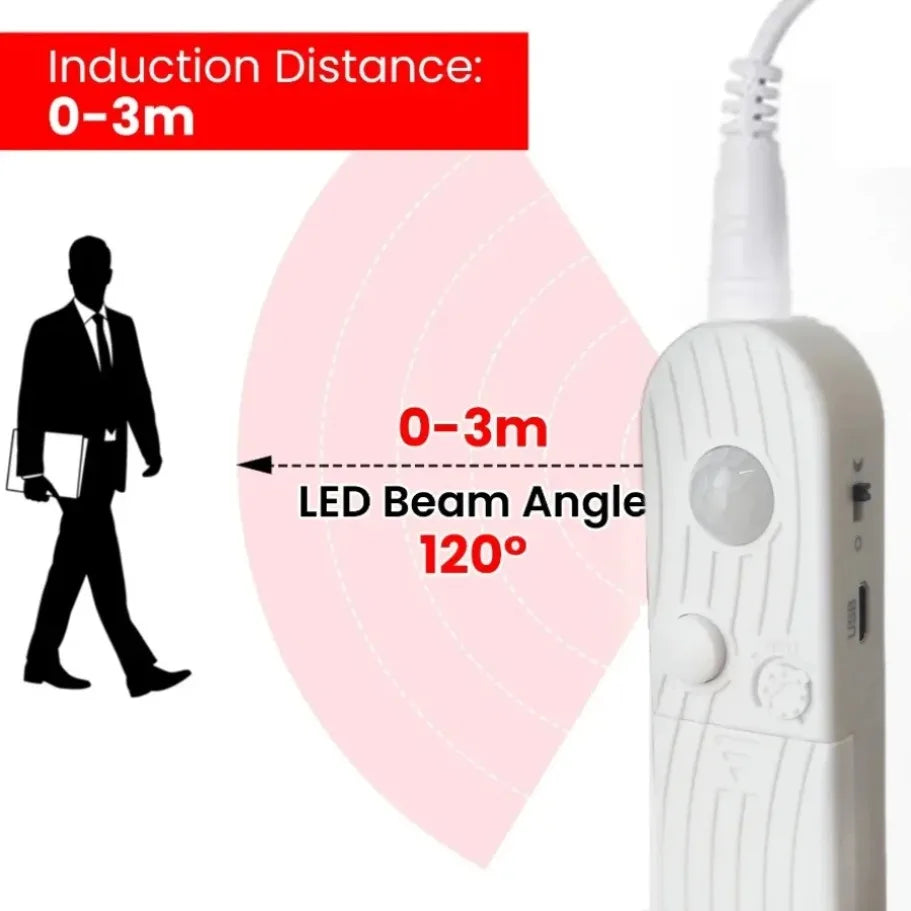 LumiBar™ – Dual Mode Adjustable 5V COB LED Strip Motion Sensor Night Light, Smart 2