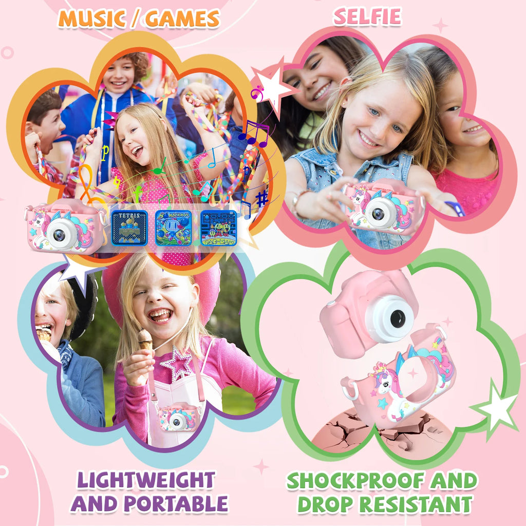 SnapKid™ – Children Camera 1080P HD Toddler Digital Video Camera 2.0-inch Kids Camera 5