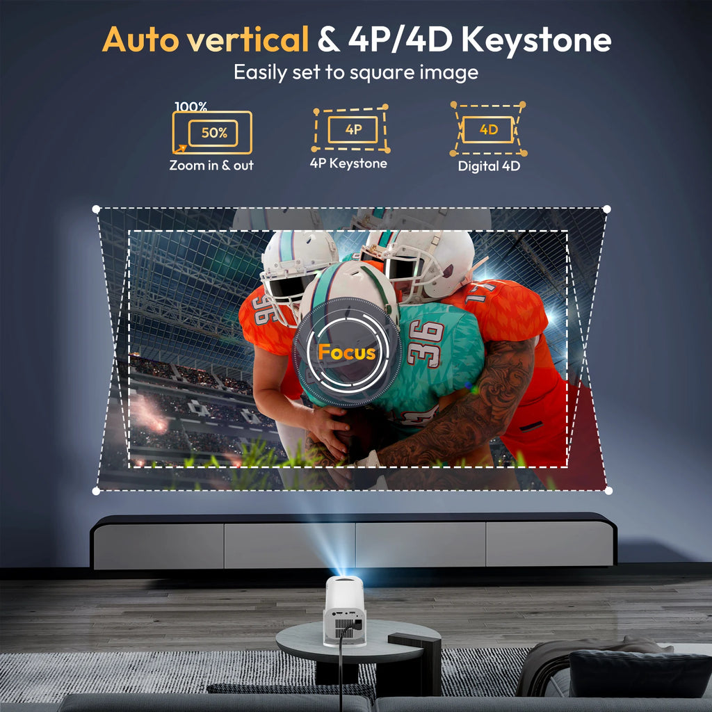 CineMini™ – XGODY 300 ANSI 4K Projector Mini Projector Smart Android Keystone 4