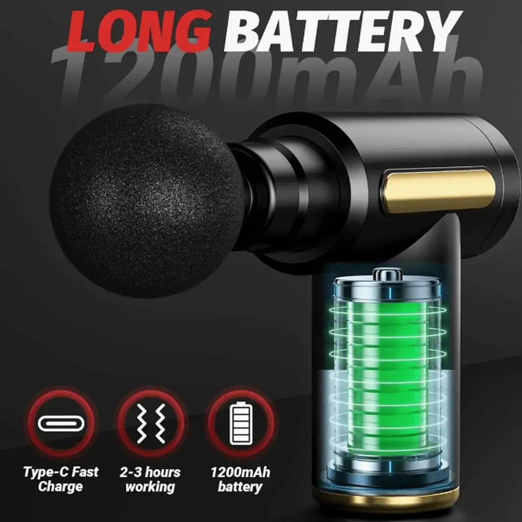 PulseGun™ – Muscle Relaxation Mini Massage Gun, Suitable For Full-Body And Arm And Back 2