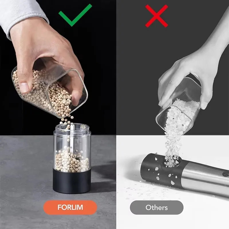 SpinMill™ Duo – Electric Salt & Pepper Grinder Set with LED Light 5