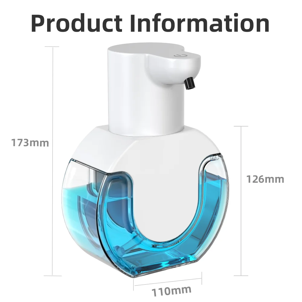CleanTouch™ – 420ML P10 Large Capacity Light Display Desktop Or Wall-Mounted Waterproof 2