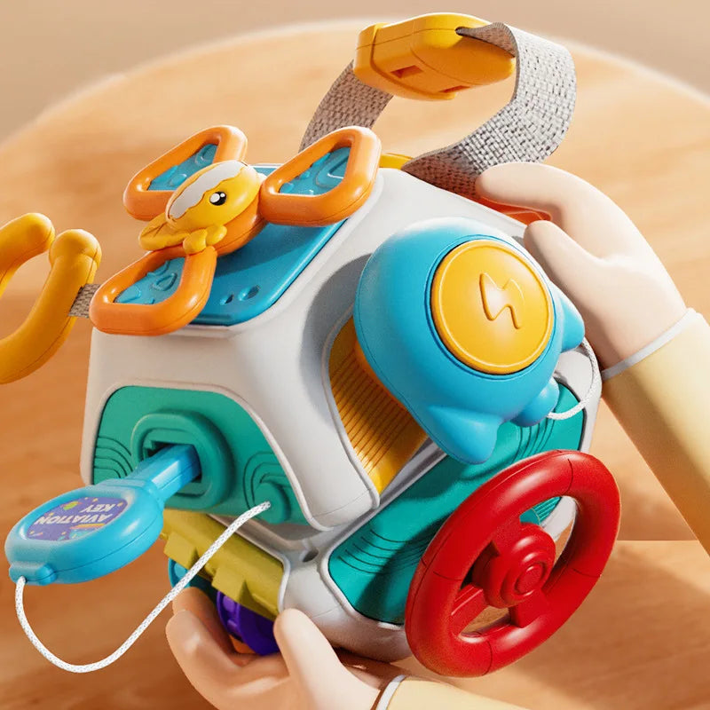 BusyBox™ – Baby Busy Board Cube Montessori Sensory Toys for Toddler Educational