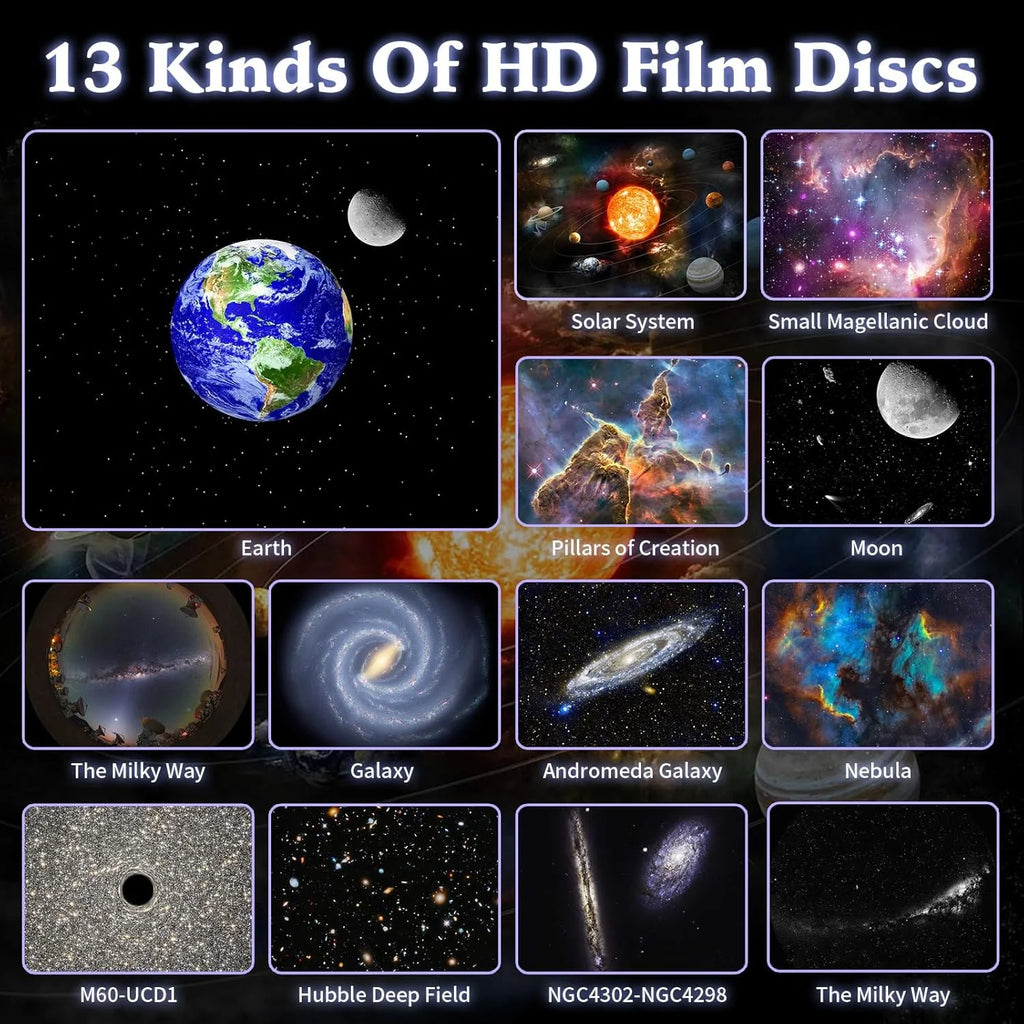 AstroKids™ – HD Galaxy Projector with 13 Film Discs 2