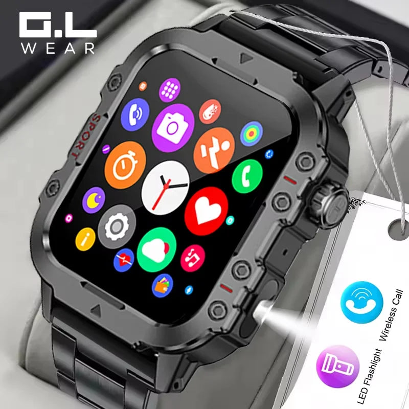 FitWatch™ – G.L Wear 2026 Smartwatch Outdoor Sport Fitness HR SpO2 Sleep Monitor LED