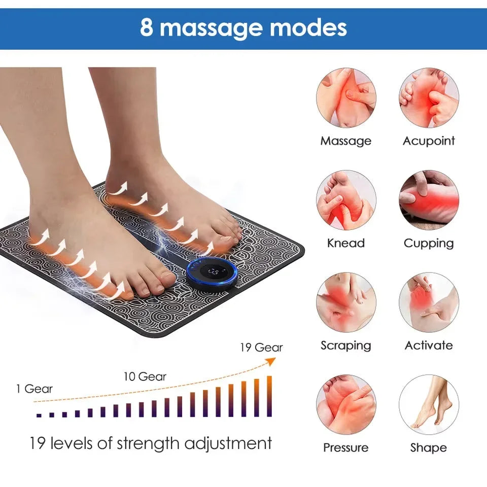FootEase™ – Electric Foot Massager Pad Muscle Massage Relaxation Trainer For Massage 5