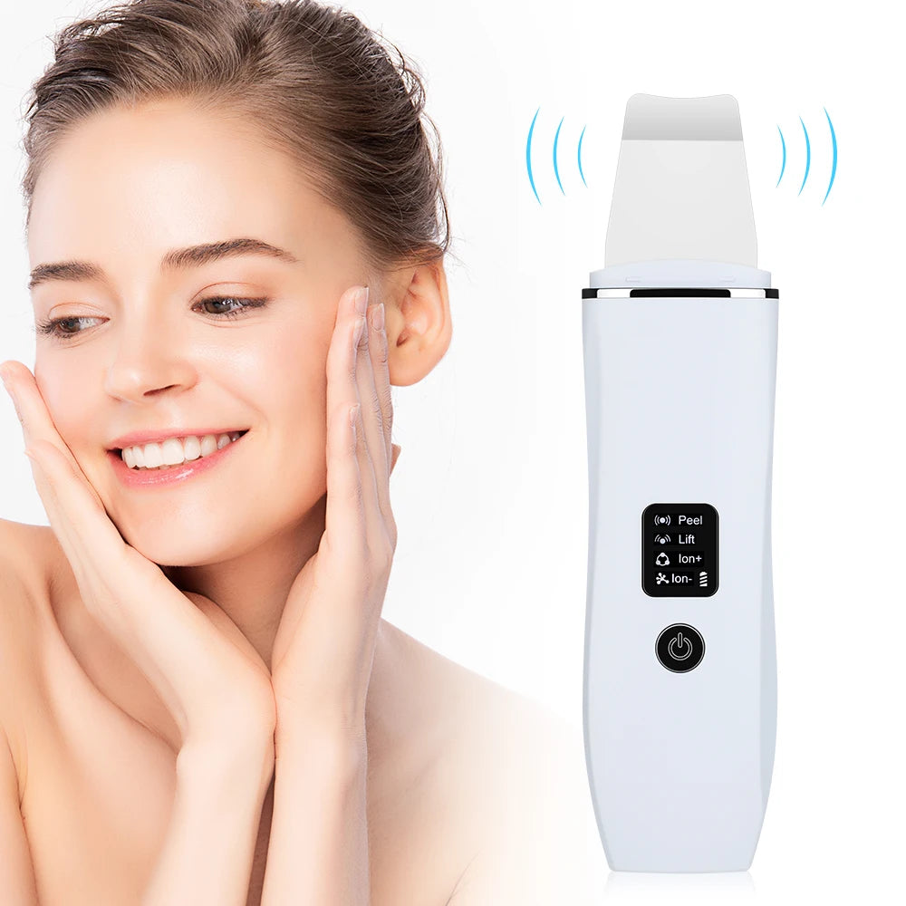 PoreClear™ – Ultrasonic Skin Scrubber Peeling Blackhead Remover Deep Face Cleaning