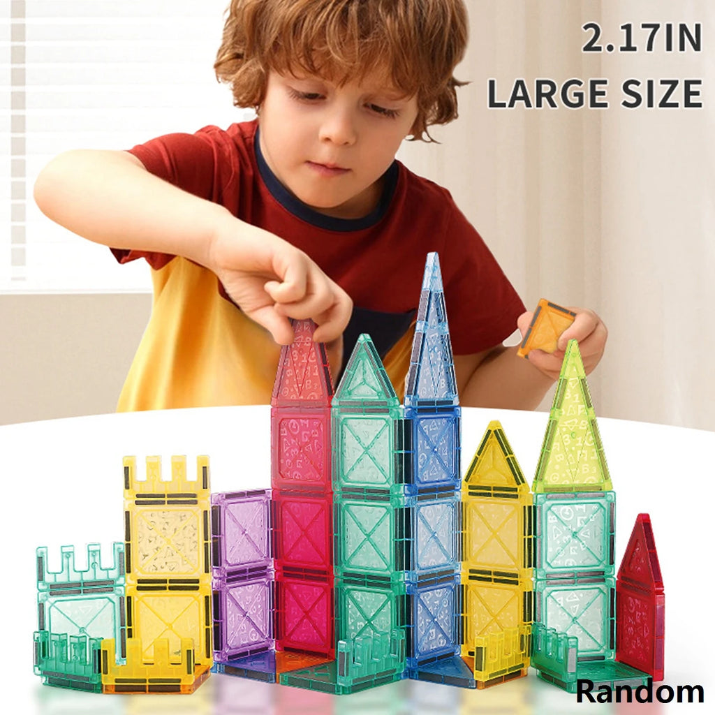 MagniBlocks™ – Magnetic Tiles for Kids Ages 3-5 4-8 Magnet Toys for 3 4 5 6 7 8+ Year Old 5