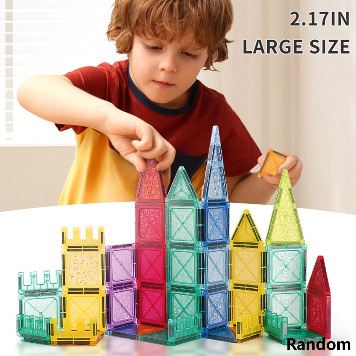 MagniBlocks™ – Magnetic Tiles for Kids Ages 3-5 4-8 Magnet Toys for 3 4 5 6 7 8+ Year Old 5