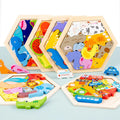 WoodPlay™ – Baby toy Wooden jigsaw Puzzle Creative 3D Puzzle for Children's