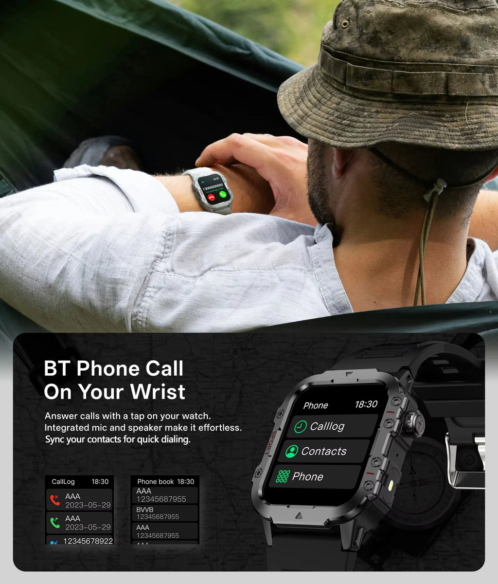 FitWatch™ – G.L Wear 2026 Smartwatch Outdoor Sport Fitness HR SpO2 Sleep Monitor LED 6