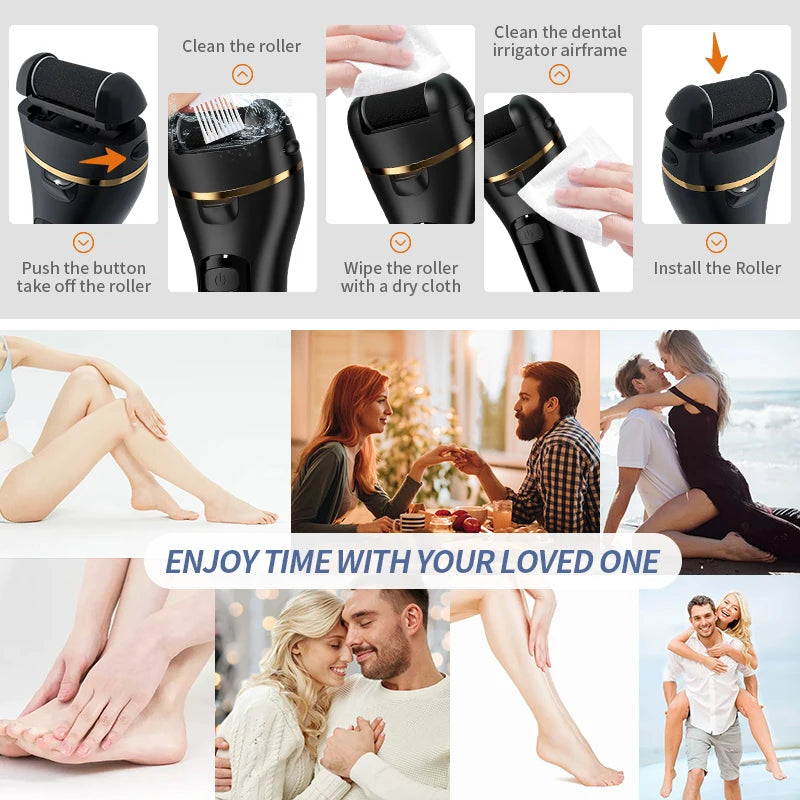 SmoothStep™ – Rechargeable Electric Foot Grinder - USB Powered Callus Remover with 3