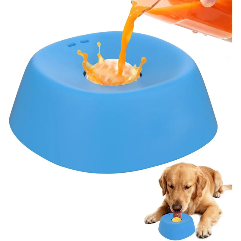SlowBite™ – Anti-Choking Slow Feeder Dog Bowl Non-Slip 3/4 Cup - Lick Toy for Liquid