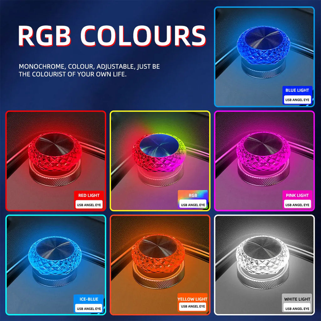NeonRide™ – 1x RGB Car USB Ambient Light Mini LED Decorative Atmosphere Lamps For Auto 4