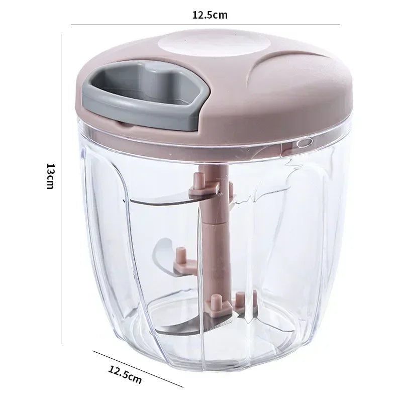 PullChop™ – Manual Pull-Cord Food Chopper & Mincer (500/900ml) 6