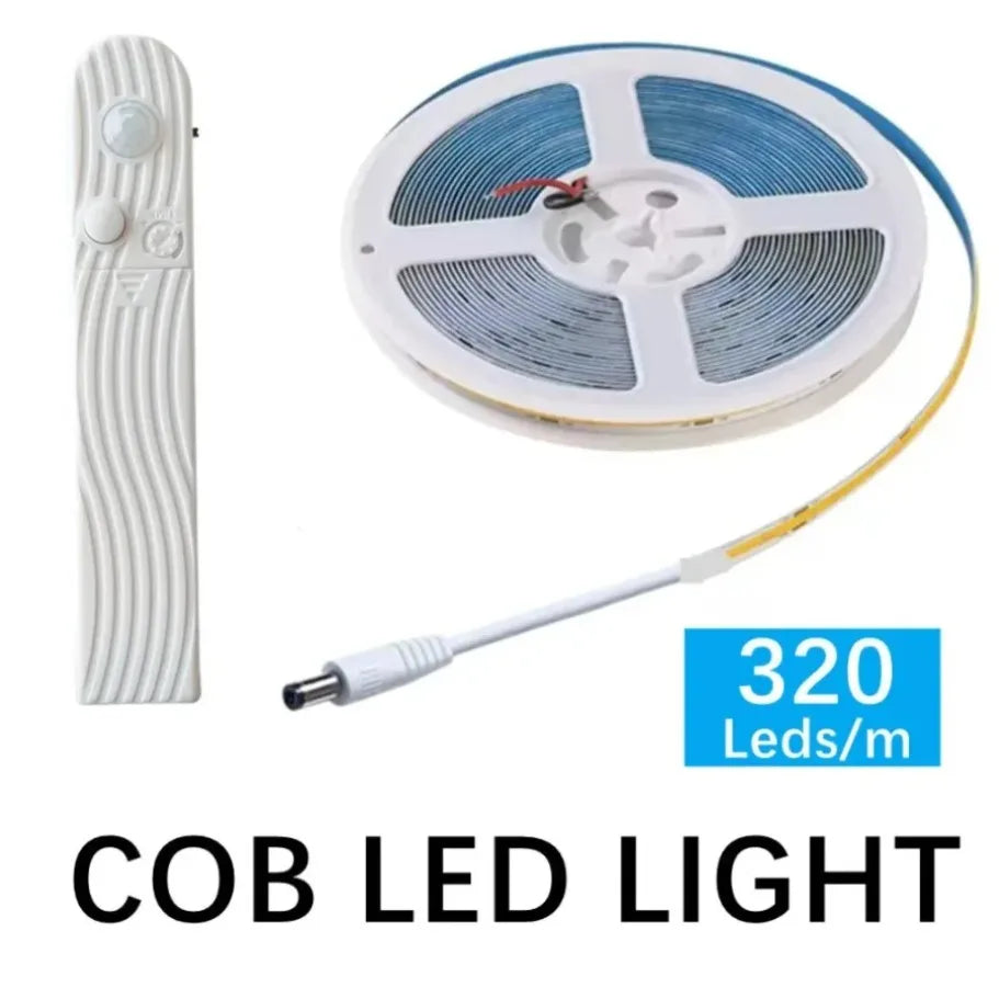 LumiBar™ – Dual Mode Adjustable 5V COB LED Strip Motion Sensor Night Light, Smart 6