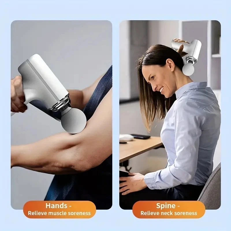 PulseGun™ – A Portable Electric Fascia Massage Gun, 4 Replaceable Massage Heads 5
