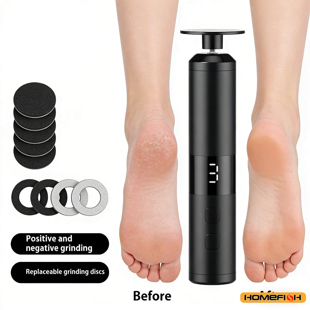 SmoothStep™ – Electric Callus Remover with 3 Speeds & LCD Display, Fast Charging for Home 2