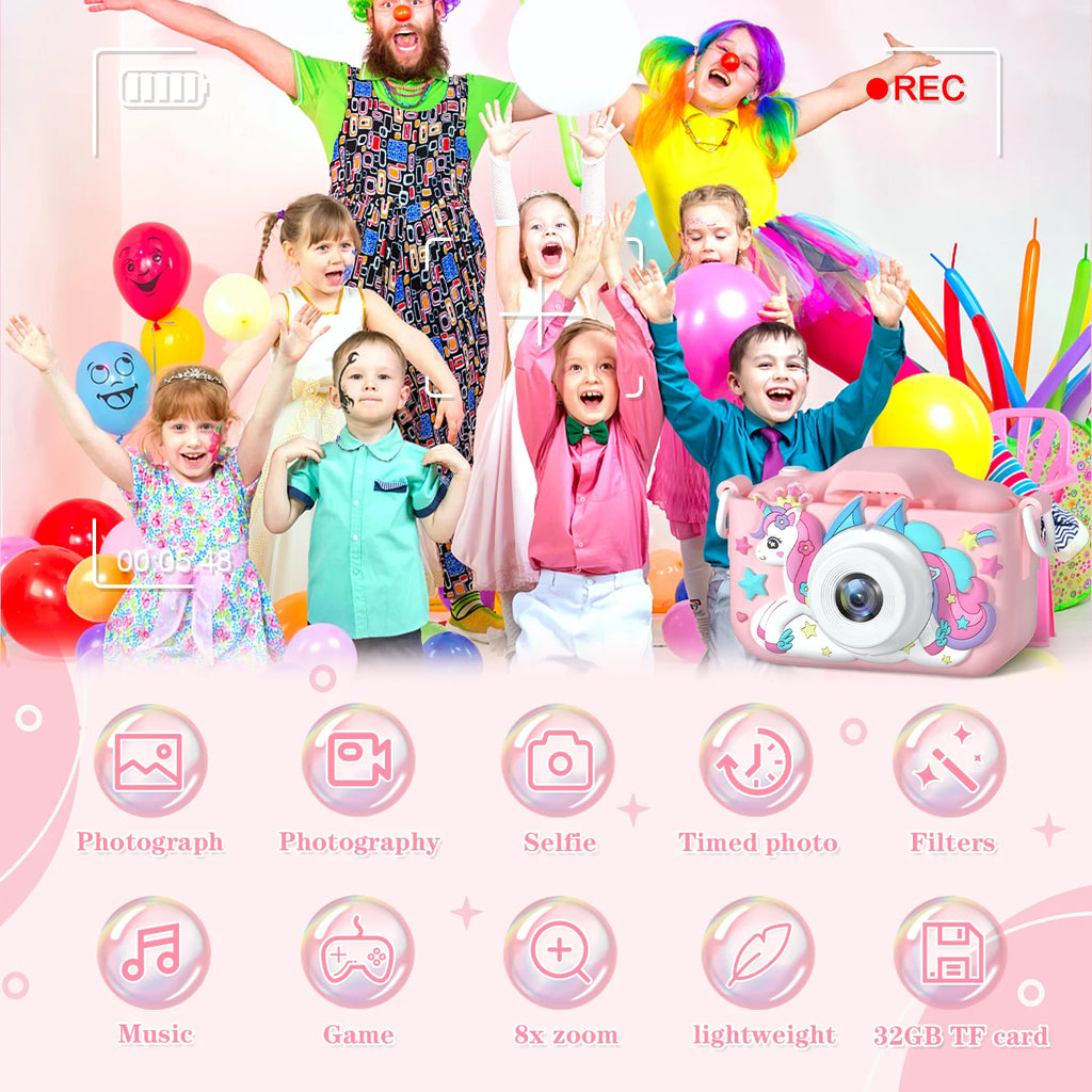 SnapKid™ – Children Camera 1080P HD Toddler Digital Video Camera 2.0-inch Kids Camera 2