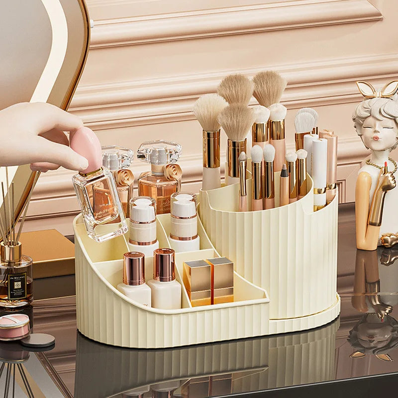 SpinVanity™ – 360° Rotatable Cosmetic Organizer Lipstick, Makeup Brush Organizer, Desktop 3