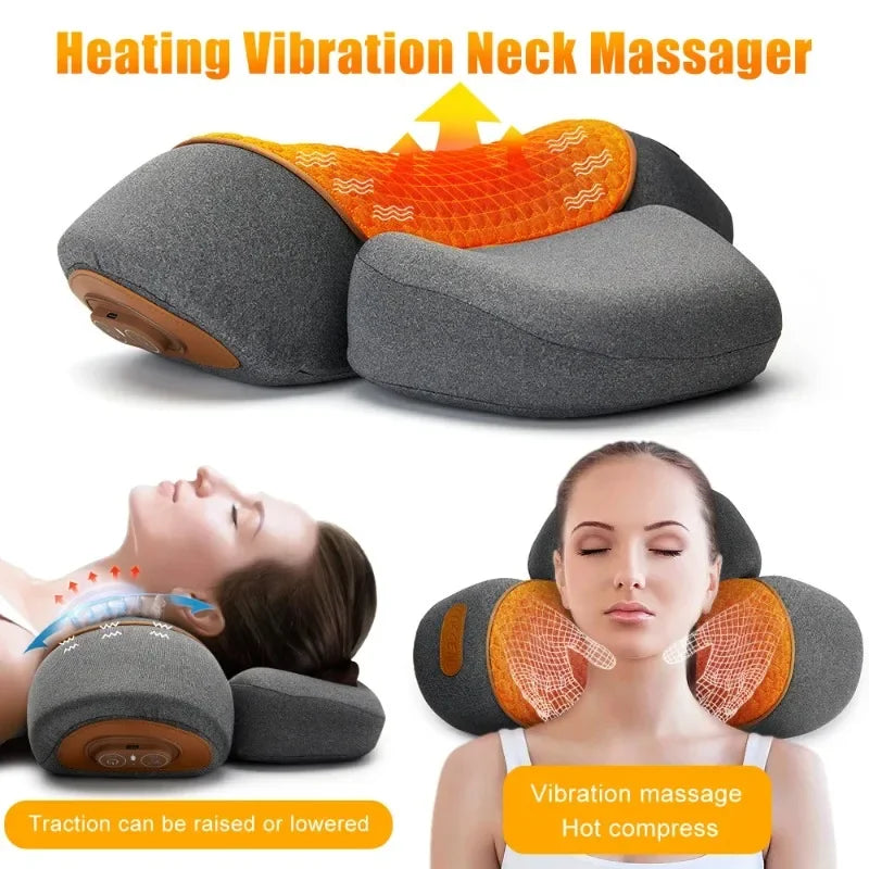 NeckTherapy™ – Electric Neck Massager with Heat, Vibration & Traction