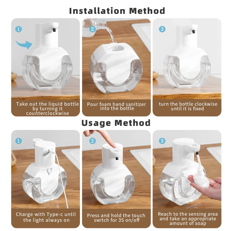 CleanTouch™ – Automatic sensor soap dispenser, foam hand washing device, portable soap 5