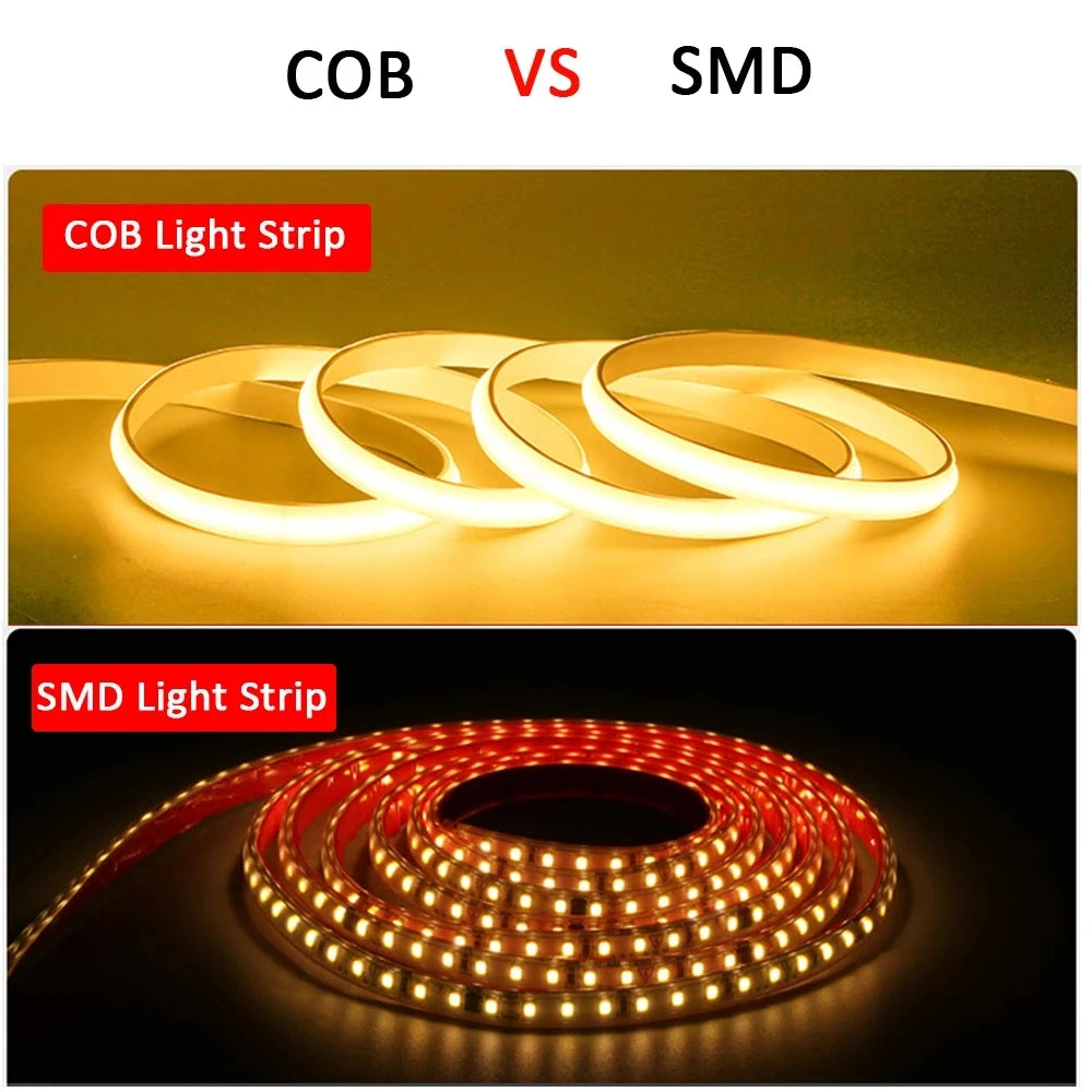 GlowStrip™ – 220V Led Strip with ON/OFF Switch Waterproof COB LED Strip 220V Flexible 3