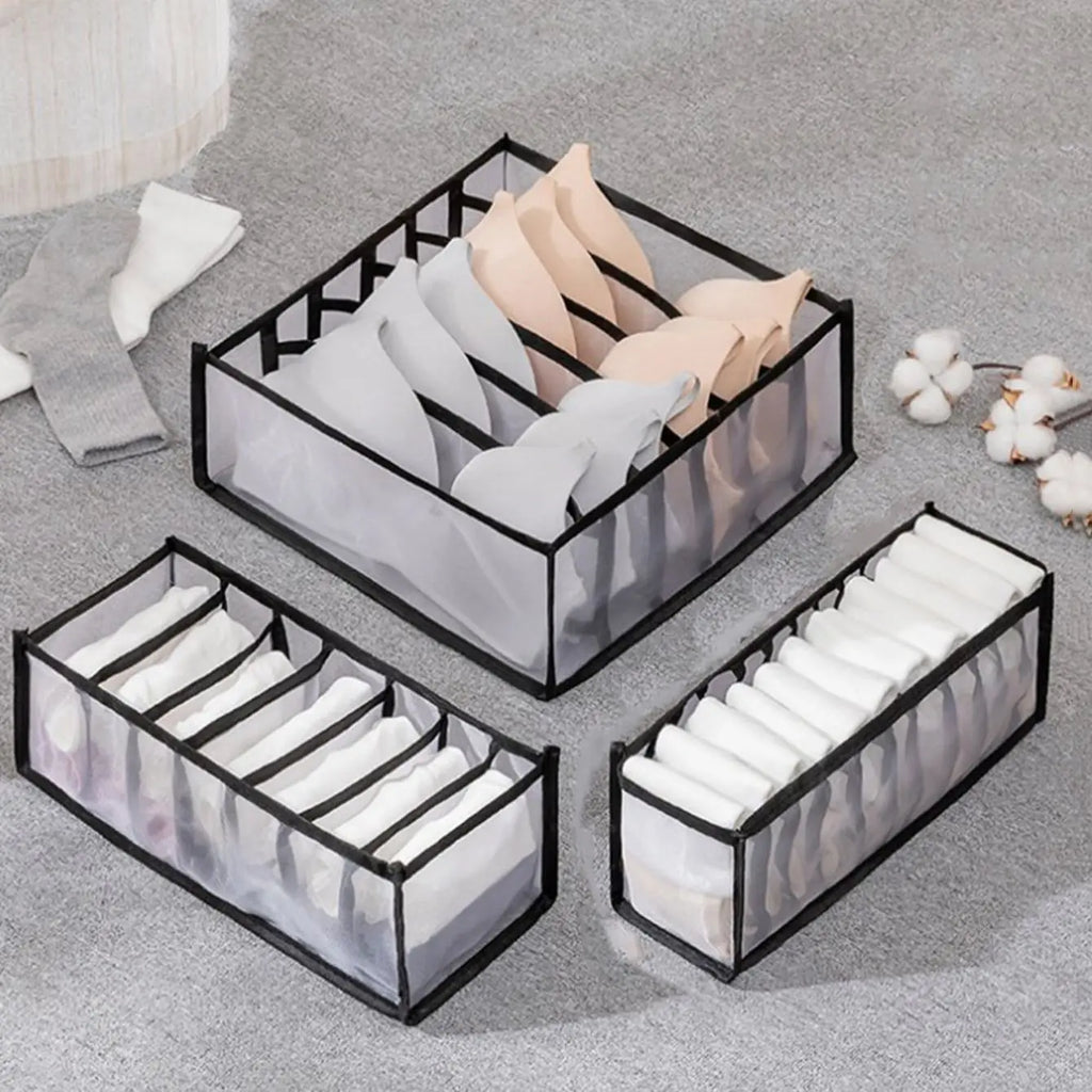 TidyBox™ – Closet Organizer for Socks Home Separated Underwear Storage Box 7/9/11 4