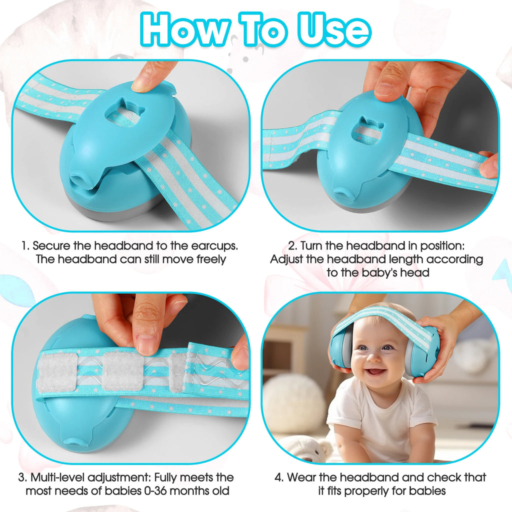 QuietKids™ – C10 Baby Ear Protection for Newborn Noise Cancelling Headphones for Babies 6