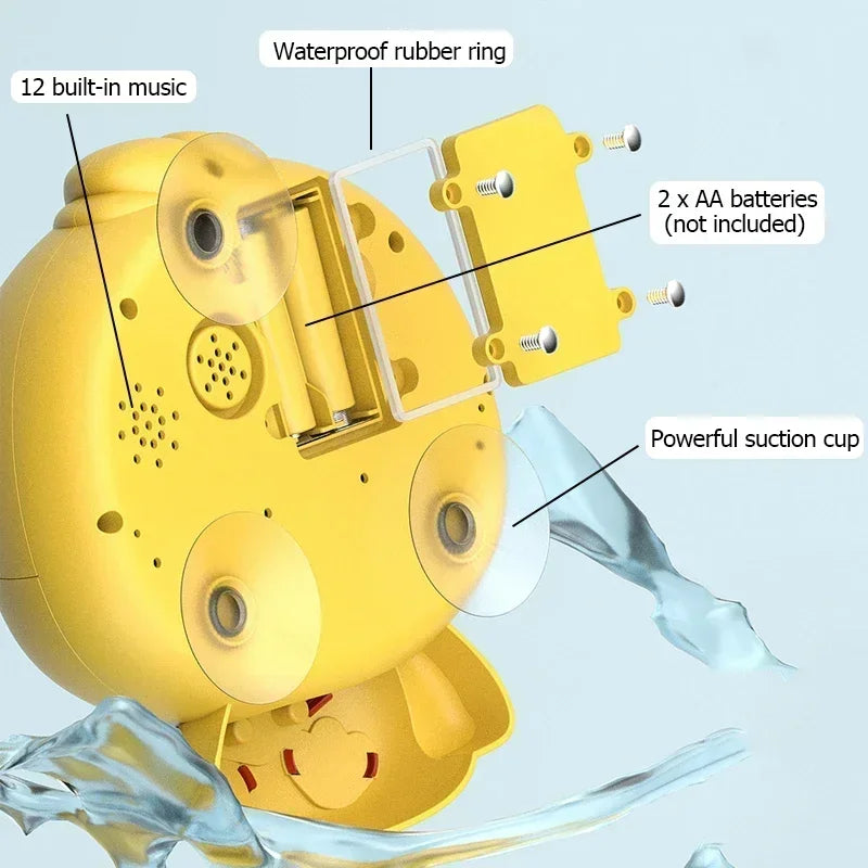 BubbleBlast™ – Baby Bath Toys Bubble Machine Duck Crabs Frog Music Kids Bath Toy Bathtub 4