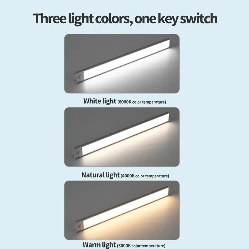 LumiBar™ – 3 in 1 LED Under Cabinet Lights Motion Sensor Night Light Ultrathin 3