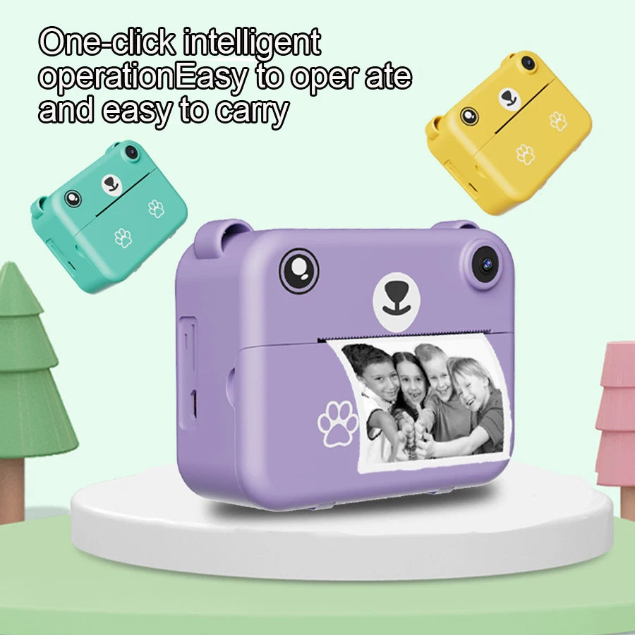 SnapKid™ – Digital Children Camera Photography Instant Print Photo 1080P HD Video 4