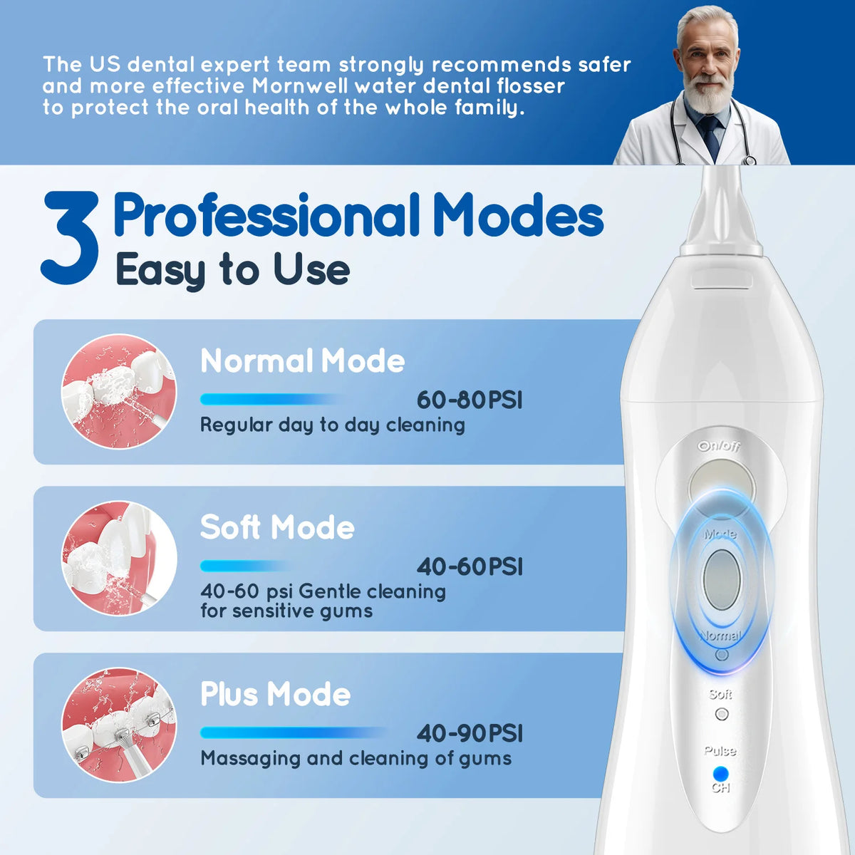 AquaFloss™ – D52 Portable Cordless Water Flosser USB Rechargeable Water Jet Floss Tooth 2