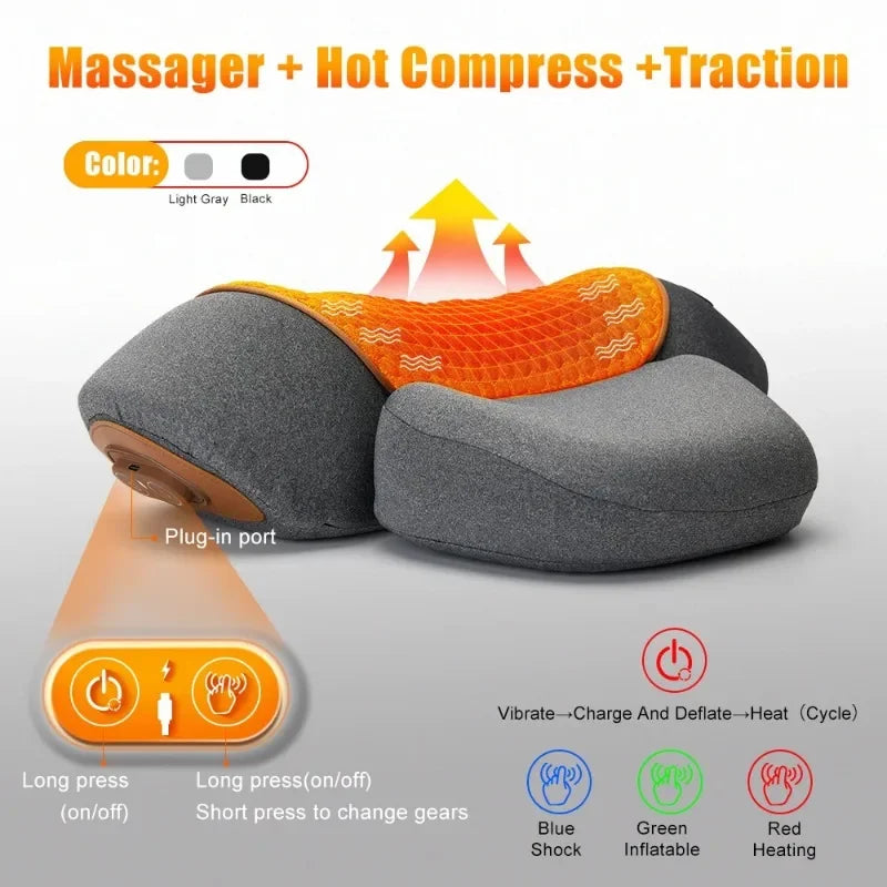 NeckTherapy™ – Electric Neck Massager with Heat, Vibration & Traction