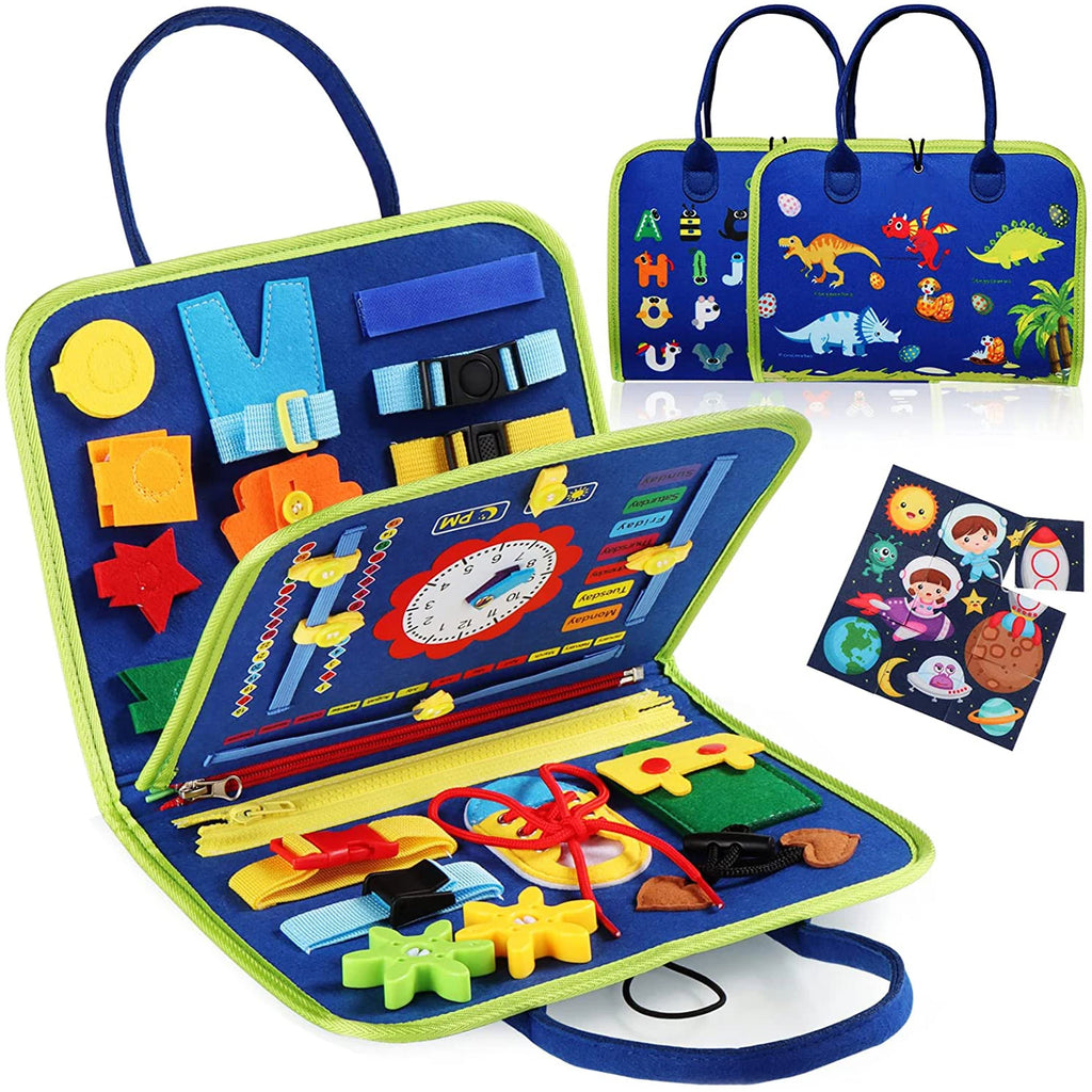 BusyBox™ – Montessori Toys Busy Board Toddler Sensory Activity Developing Board for 5