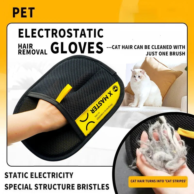 FurGlove™ – 2-in-1 Pet Hair Remover Glove + Lint Roller for Dogs & Cats