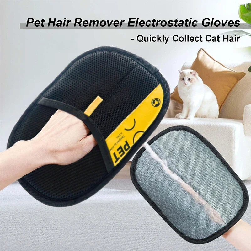 FurGlove™ – 2-in-1 Pet Hair Remover Glove + Lint Roller for Dogs & Cats