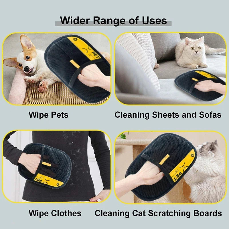 FurGlove™ – 2-in-1 Pet Hair Remover Glove + Lint Roller for Dogs & Cats
